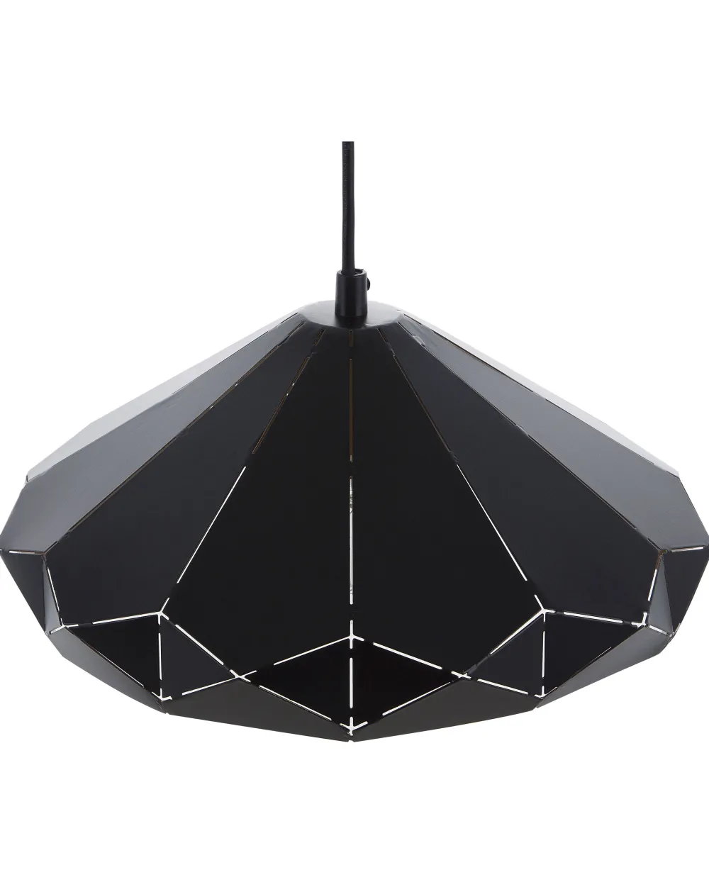 Valaisimet<Beliani Riippuvalaisin Metalli Musta Nevola