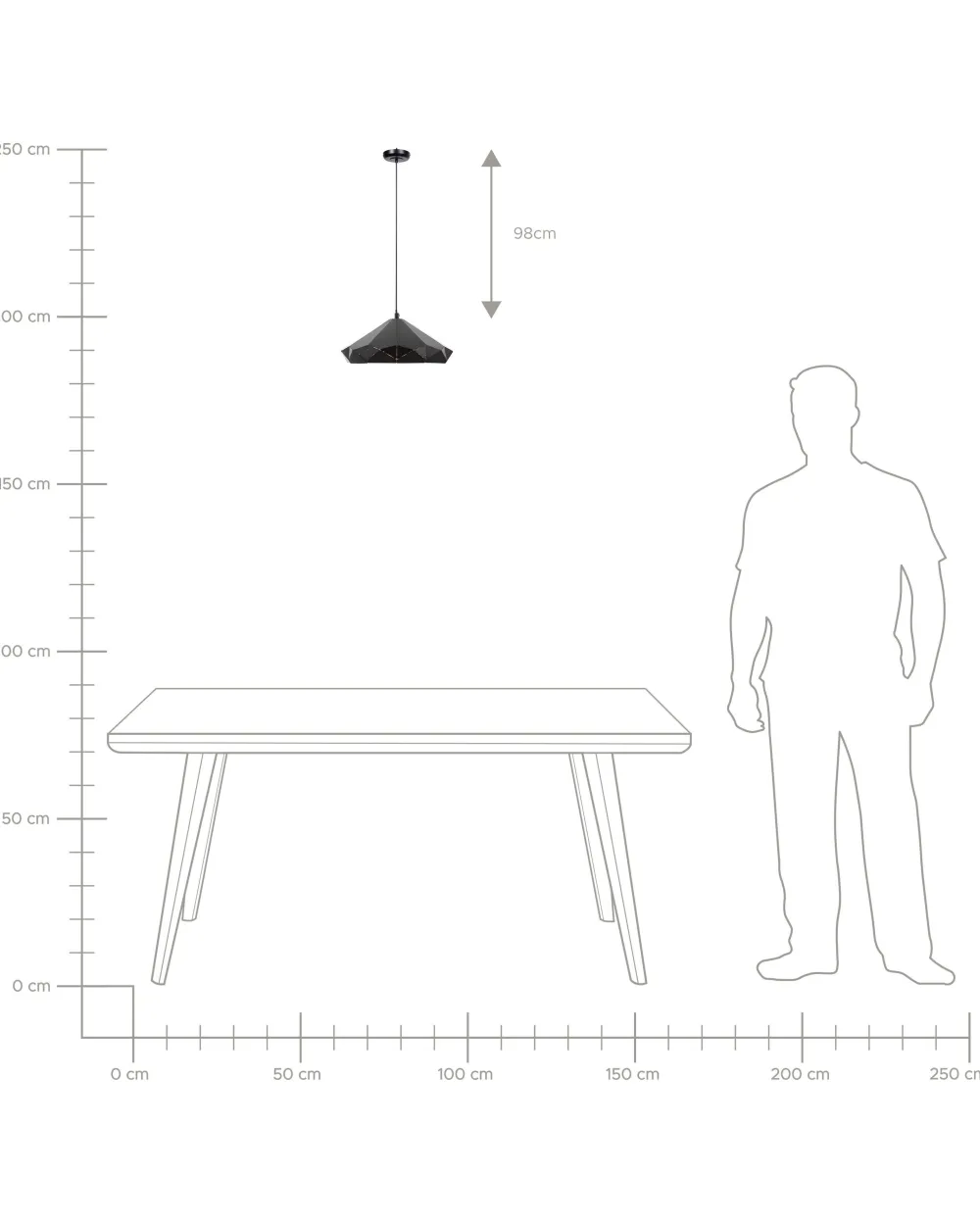 Valaisimet<Beliani Riippuvalaisin Metalli Musta Nevola