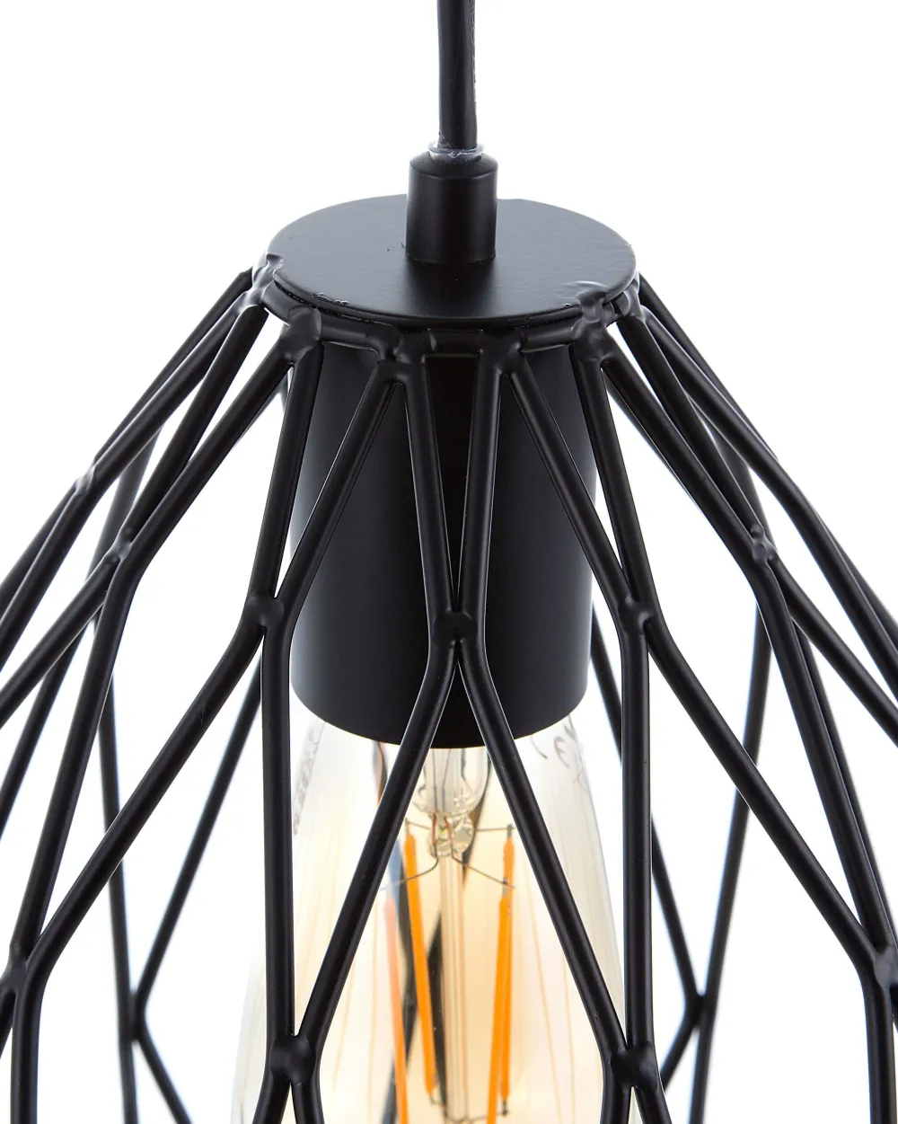 Valaisimet<Beliani Riippuvalaisin Metalli Musta Magra