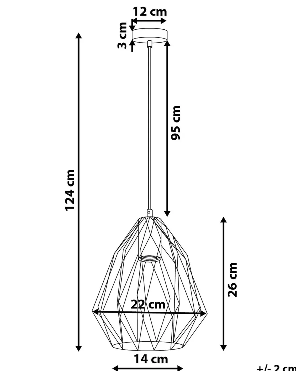 Valaisimet<Beliani Riippuvalaisin Metalli Musta Magra