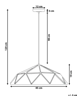 Valaisimet<Beliani Riippuvalaisin Metalli Musta Senia