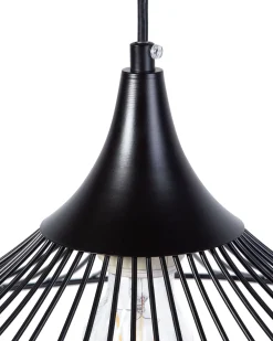 Valaisimet<Beliani Riippuvalaisin Metalli Musta Mazaro