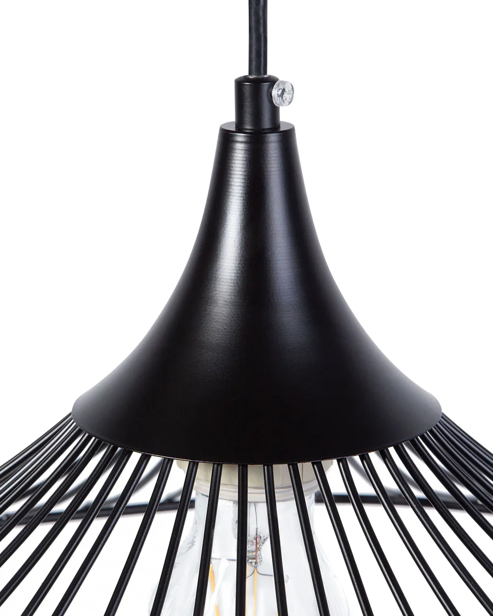 Valaisimet<Beliani Riippuvalaisin Metalli Musta Mazaro