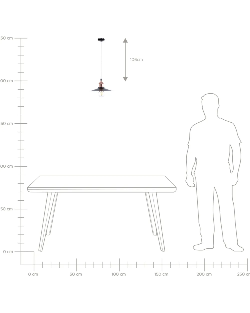 Valaisimet<Beliani Riippuvalaisin Metalli Pieni Musta/Kupari Swift