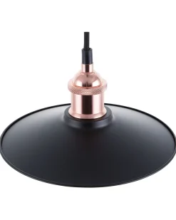 Valaisimet<Beliani Riippuvalaisin Metalli Pieni Musta/Kupari Swift