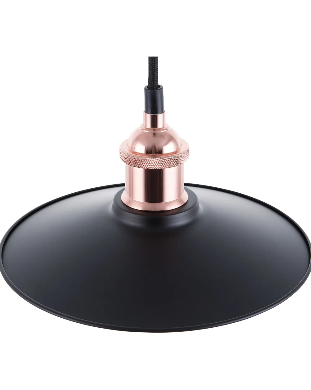 Valaisimet<Beliani Riippuvalaisin Metalli Pieni Musta/Kupari Swift