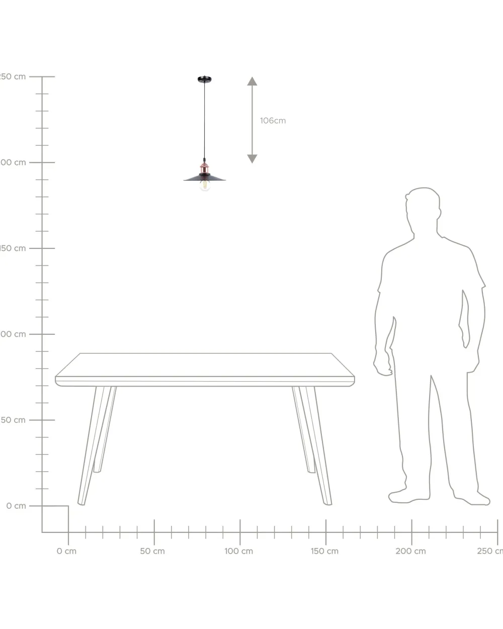 Valaisimet<Beliani Riippuvalaisin Metalli Pieni Musta/Kupari 3 Kpl Swift