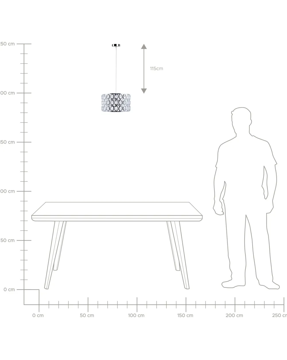 Flash Sale Beliani Riippuvalaisin Metalli Pieni Hopea Tenna