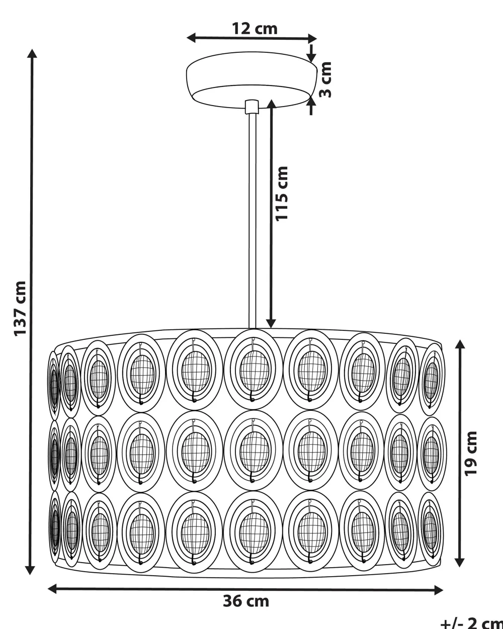 Flash Sale Beliani Riippuvalaisin Metalli Pieni Hopea Tenna
