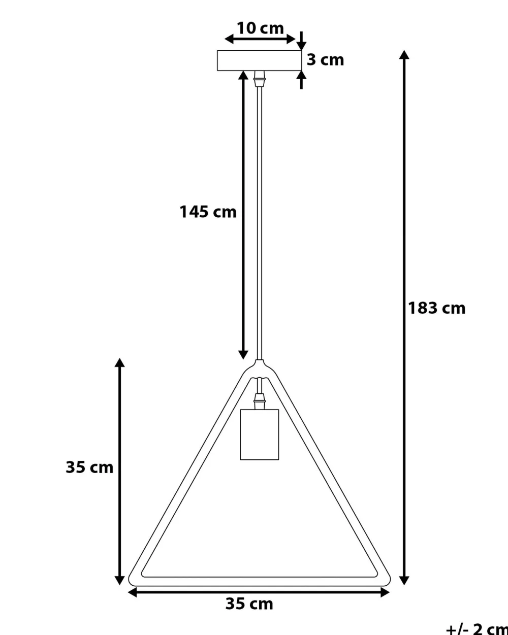 Flash Sale Beliani Riippuvalaisin Metalli Tummanruskea Juruena