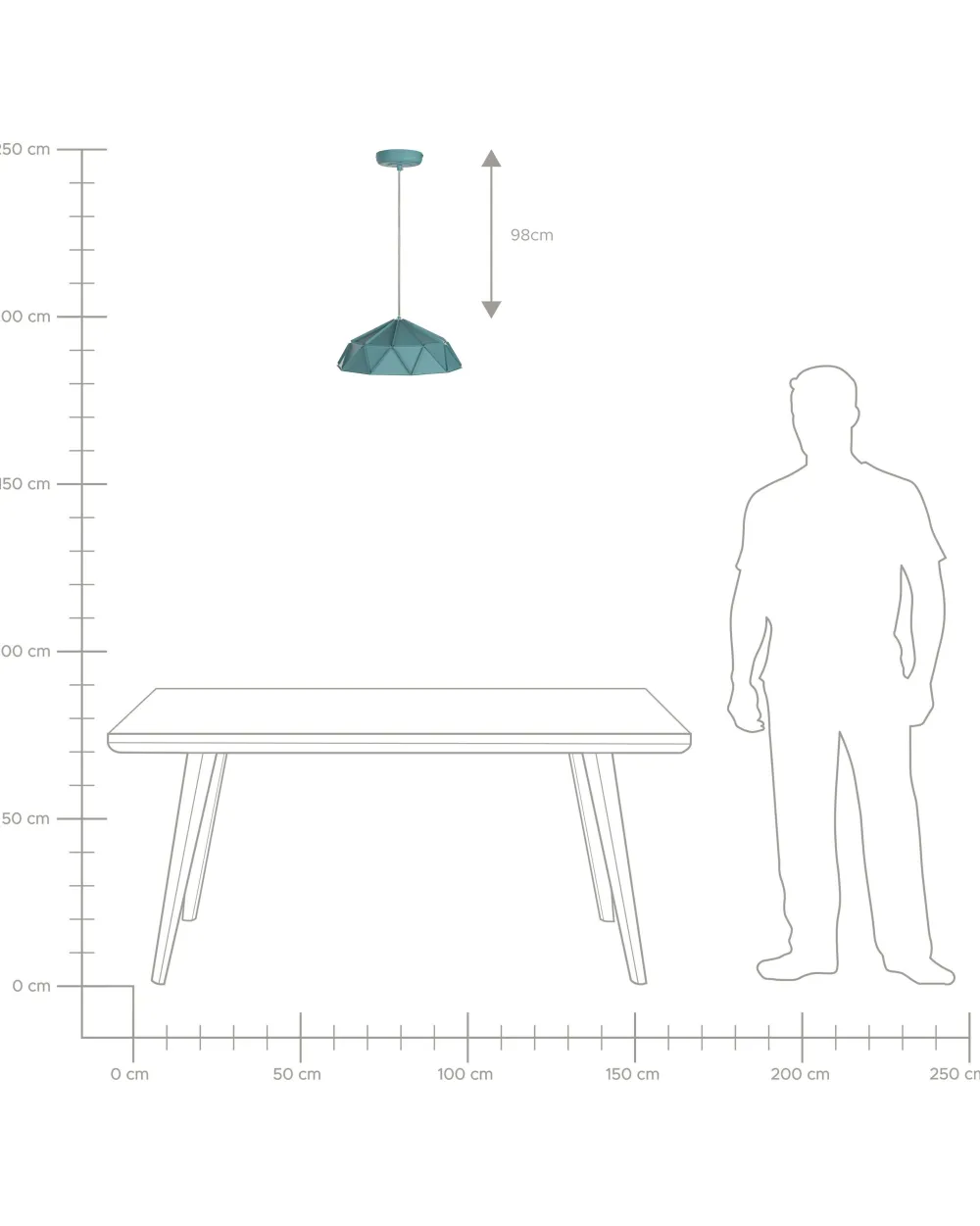Cheap Beliani Riippuvalaisin Metalli Turkoosi Senia