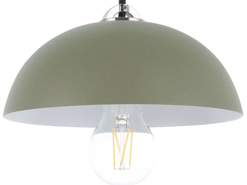 Valaisimet<Beliani Riippuvalaisin Metalli Tummanvihrea Esera