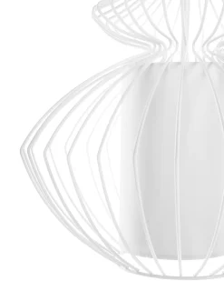 Fashion Beliani Riippuvalaisin Metalli Valkoinen Kolva