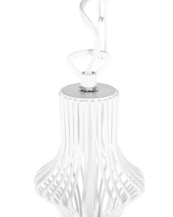 Fashion Beliani Riippuvalaisin Metalli Valkoinen Kolva