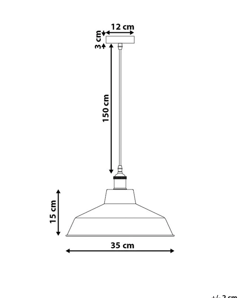 Valaisimet<Beliani Riippuvalaisin Metalli Valkoinen Pechora