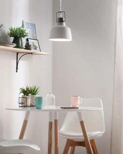 Hot Beliani Riippuvalaisin Metalli Valkoinen Narmada