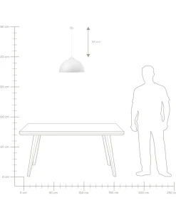 Outlet Beliani Riippuvalaisin Metalli Valkoinen Cetina