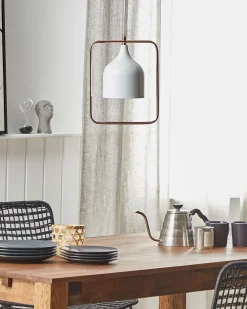 Valaisimet<Beliani Riippuvalaisin Metalli Valkoinen Mavone