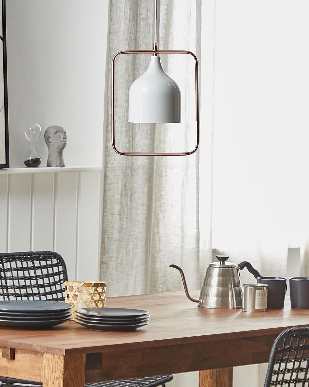 Valaisimet<Beliani Riippuvalaisin Metalli Valkoinen Mavone