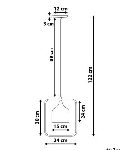 Valaisimet<Beliani Riippuvalaisin Metalli Valkoinen Mavone