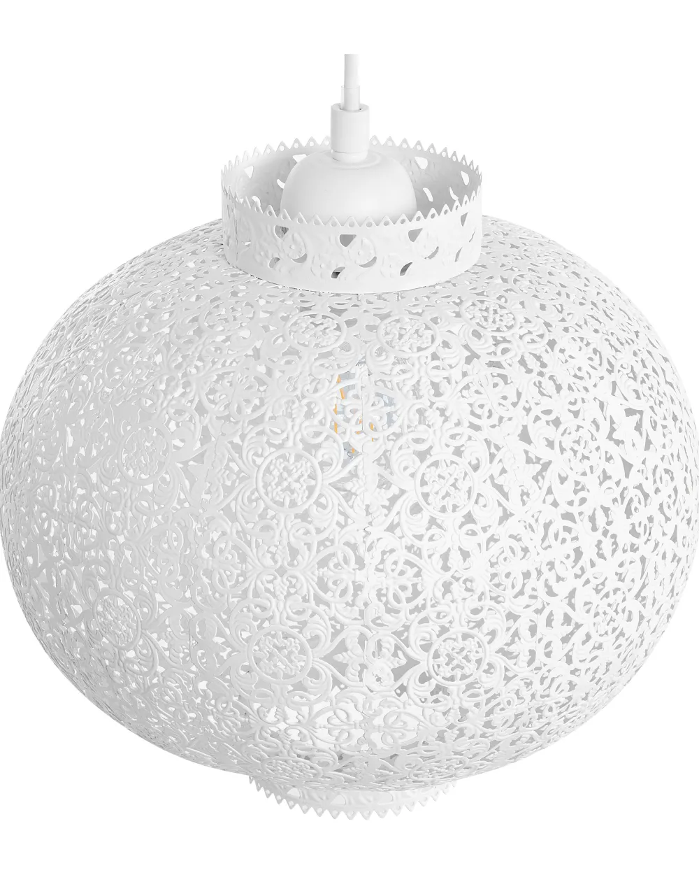 Fashion Beliani Riippuvalaisin Metalli Valkoinen Meuse