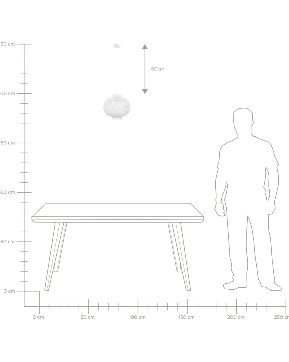 Fashion Beliani Riippuvalaisin Metalli Valkoinen Meuse