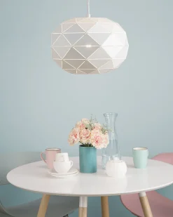 Valaisimet<Beliani Riippuvalaisin Metalli Valkoinen Rewa