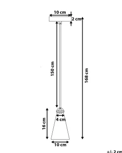 Best Sale Beliani Riippuvalaisin Metalli Vaaleanharmaa Cares