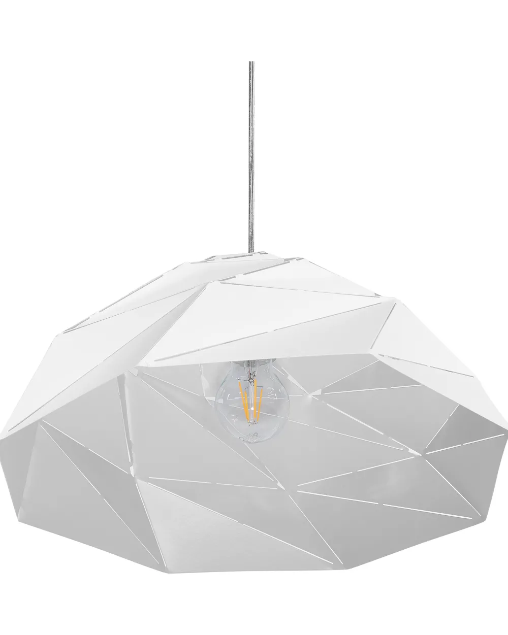 Sale Beliani Riippuvalaisin Metalli Valkoinen Rubicon