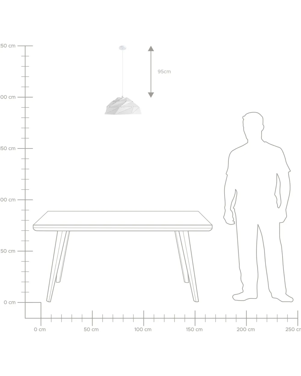 Sale Beliani Riippuvalaisin Metalli Valkoinen Rubicon