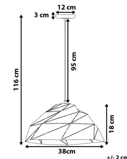 Sale Beliani Riippuvalaisin Metalli Valkoinen Rubicon