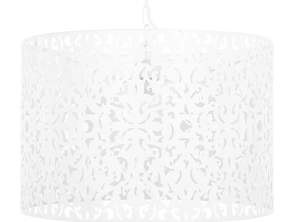 Valaisimet<Beliani Riippuvalaisin Metalli Valkoinen Chelif