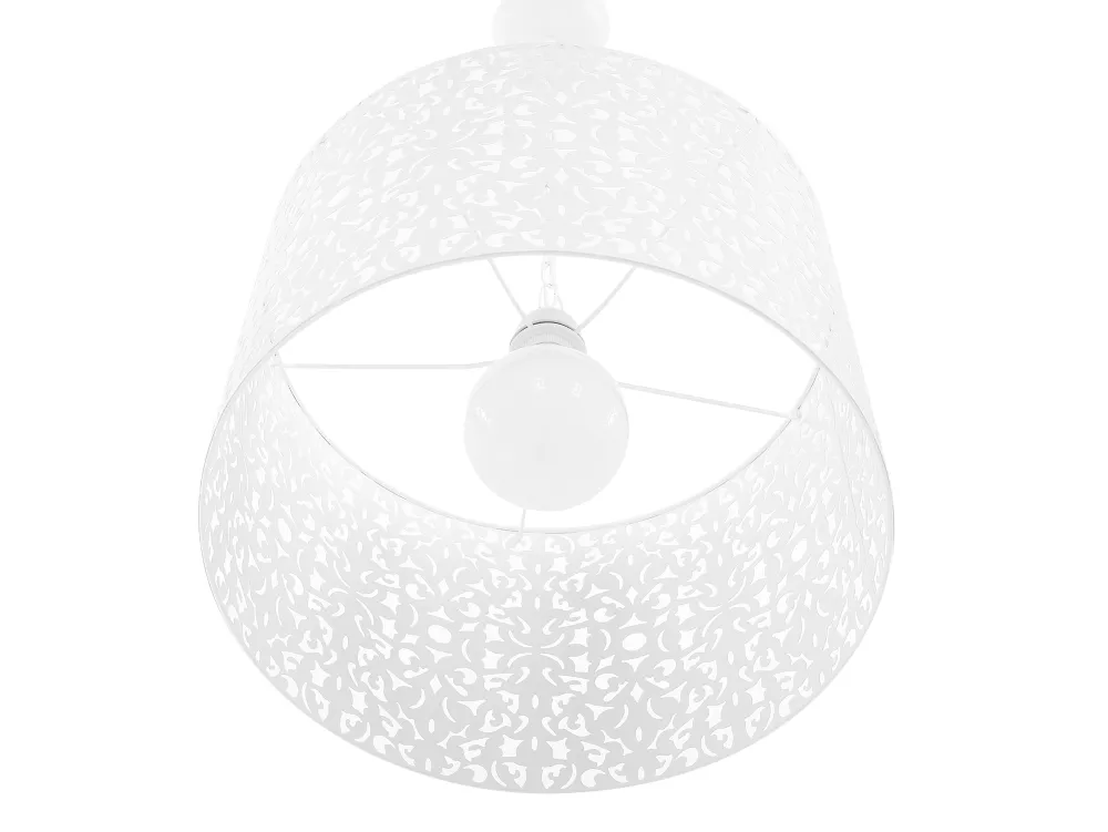 Valaisimet<Beliani Riippuvalaisin Metalli Valkoinen Chelif