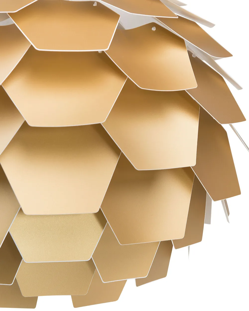 Valaisimet<Beliani Riippuvalaisin Muovi Iso Kulta Segre