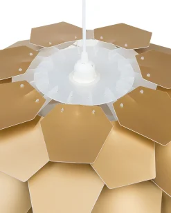 Valaisimet<Beliani Riippuvalaisin Muovi Iso Kulta Segre