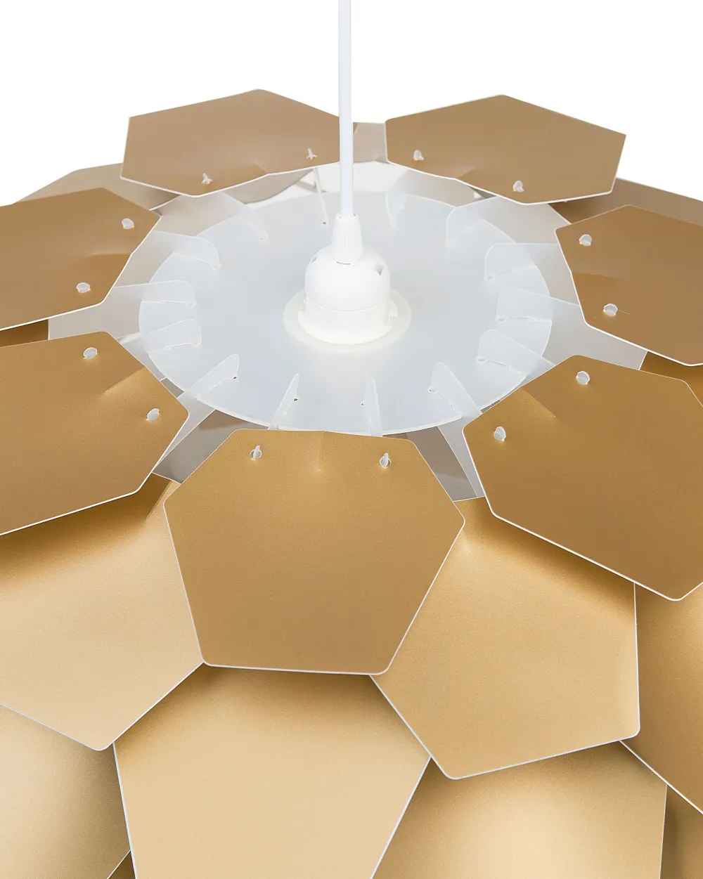 Valaisimet<Beliani Riippuvalaisin Muovi Iso Kulta Segre