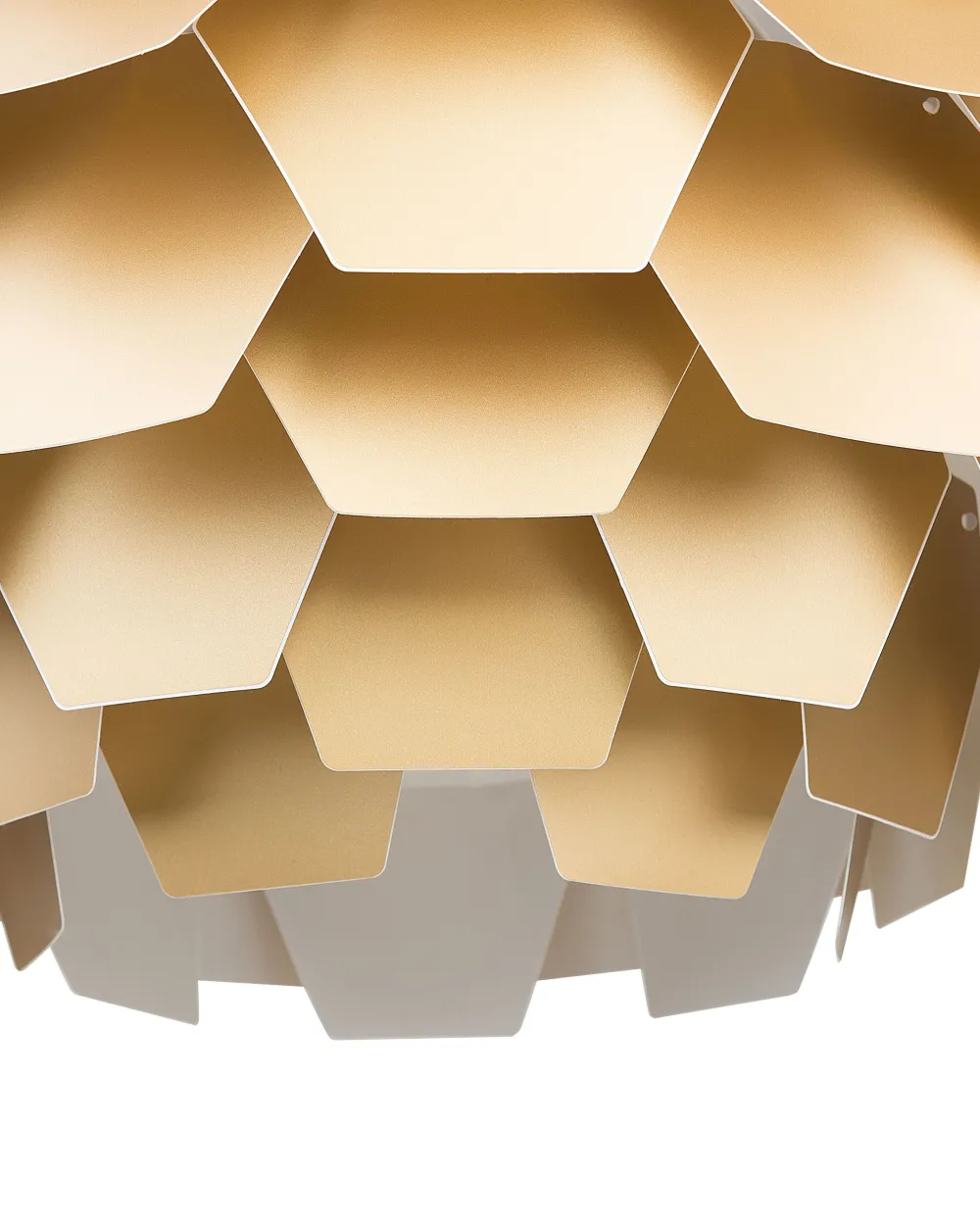 Valaisimet<Beliani Riippuvalaisin Muovi Iso Kulta Segre