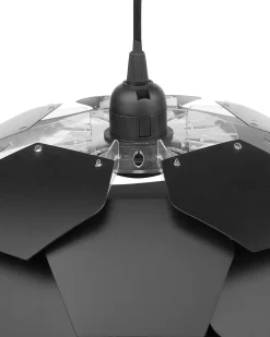 Valaisimet<Beliani Riippuvalaisin Muovi Iso Musta Segre