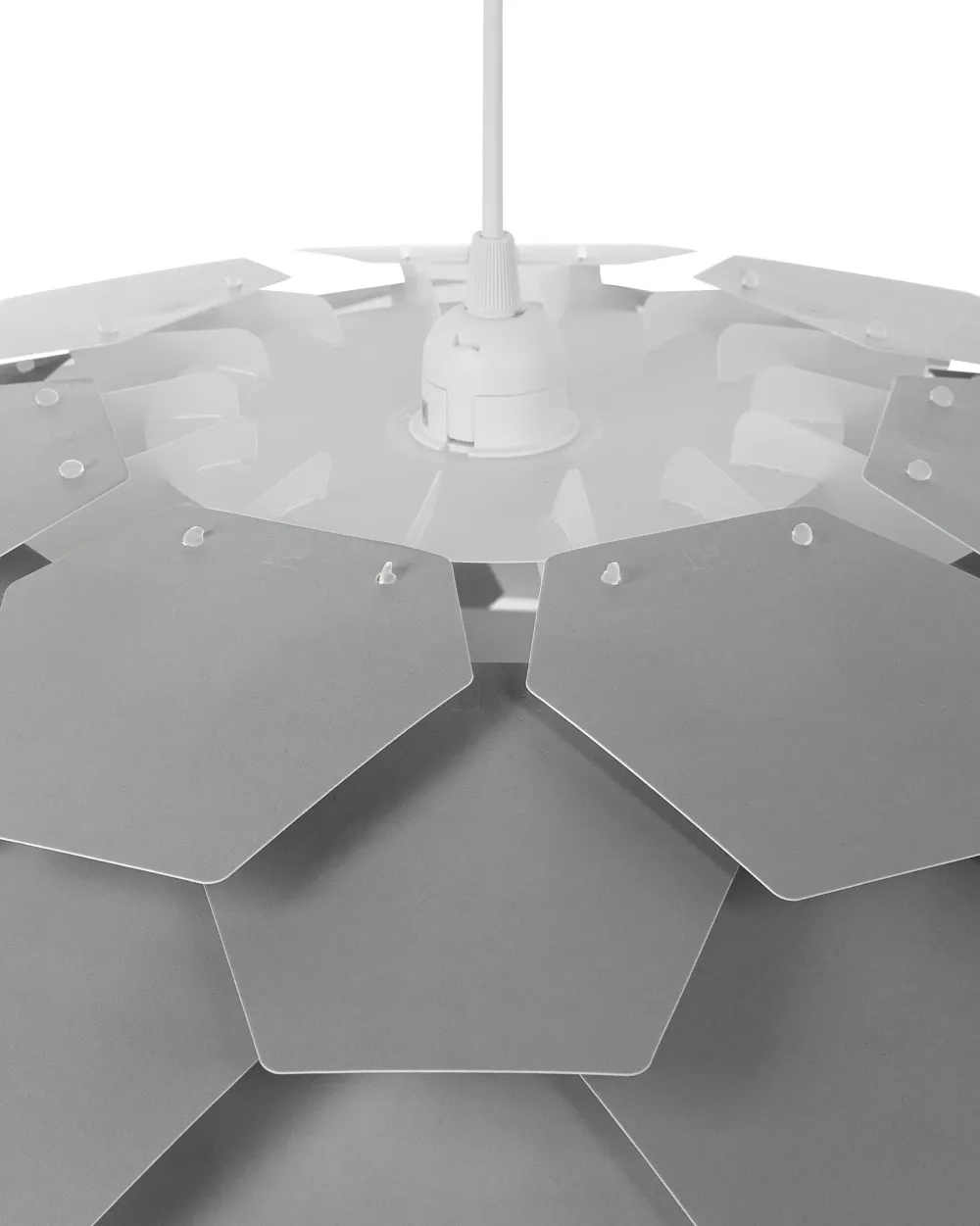 Valaisimet<Beliani Riippuvalaisin Muovi Iso Harmaa Segre