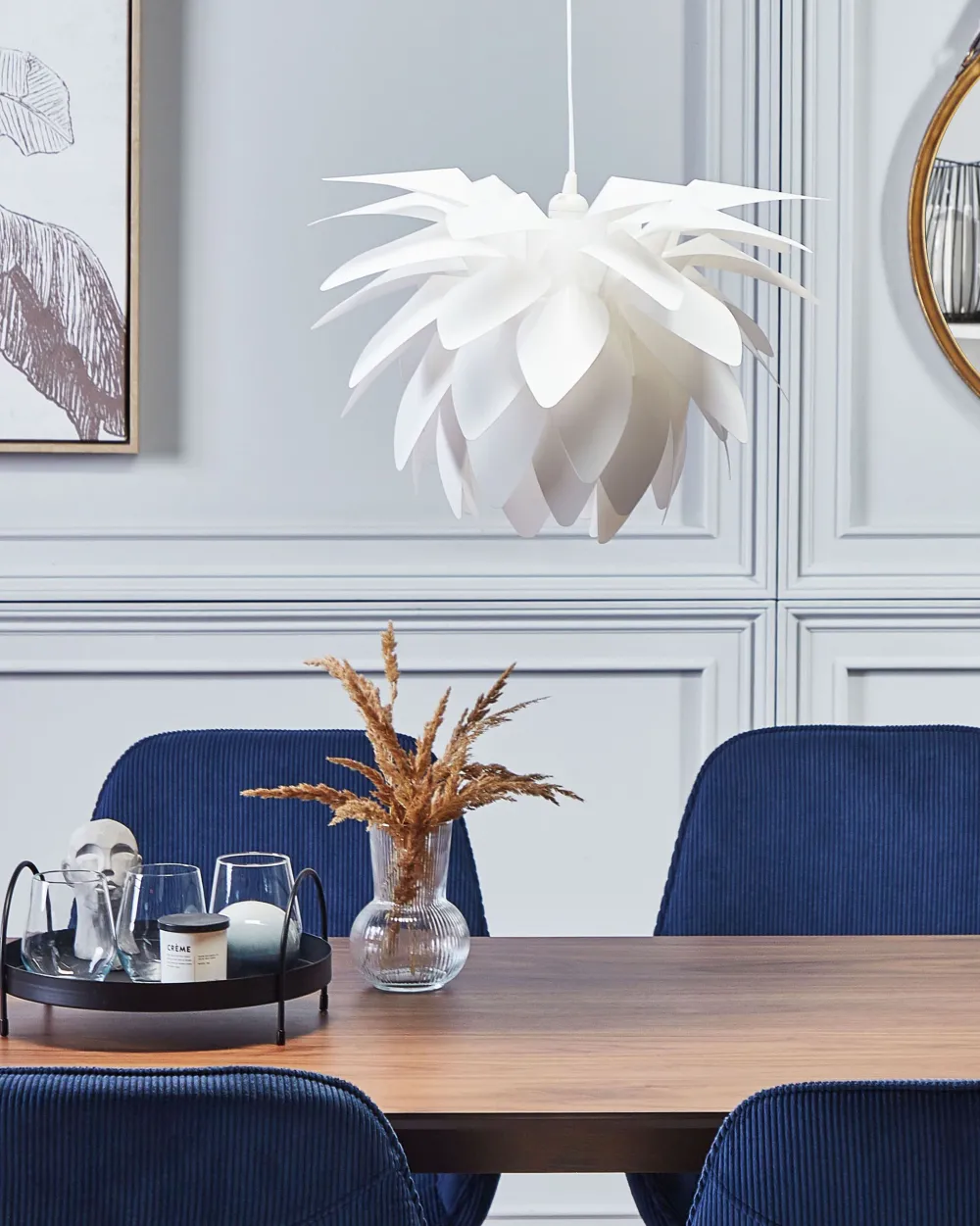 Discount Beliani Riippuvalaisin Muovi Valkoinen Musone