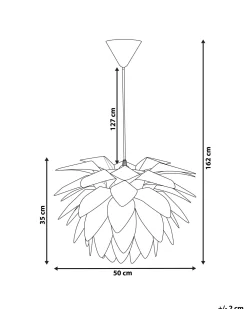 Discount Beliani Riippuvalaisin Muovi Valkoinen Musone
