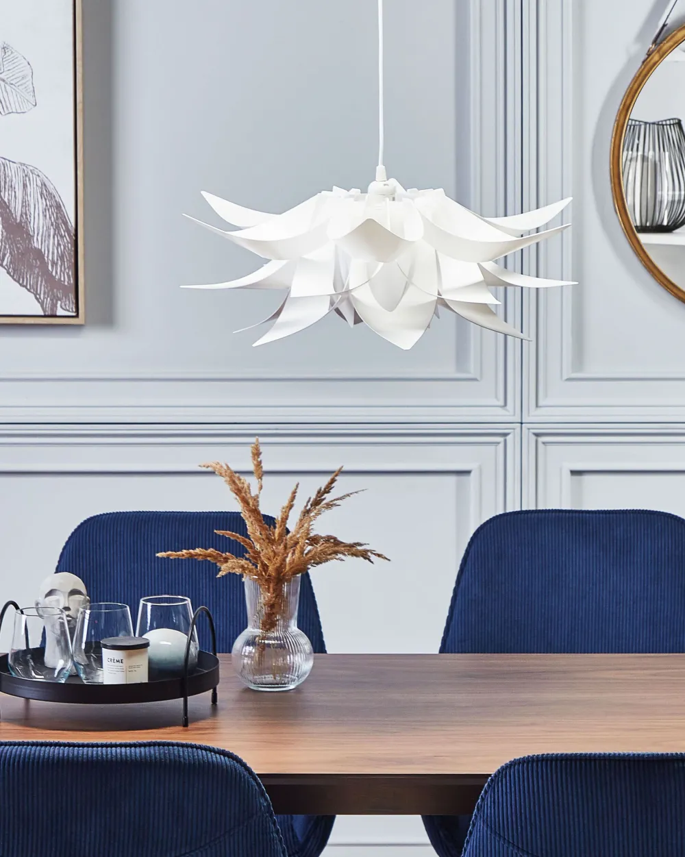 Valaisimet<Beliani Riippuvalaisin Muovi Valkoinen Alva