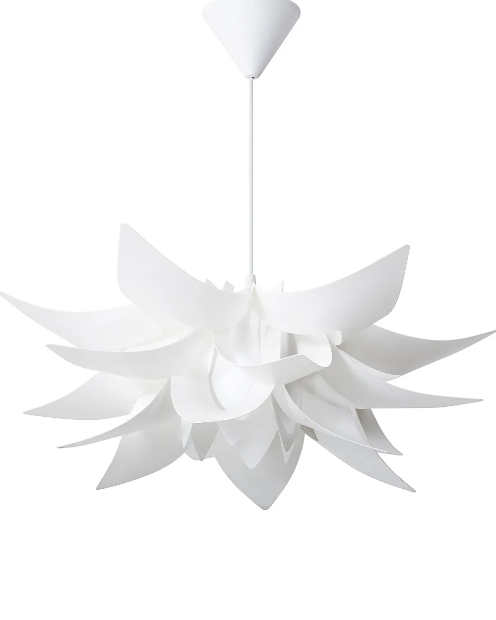 Valaisimet<Beliani Riippuvalaisin Muovi Valkoinen Alva