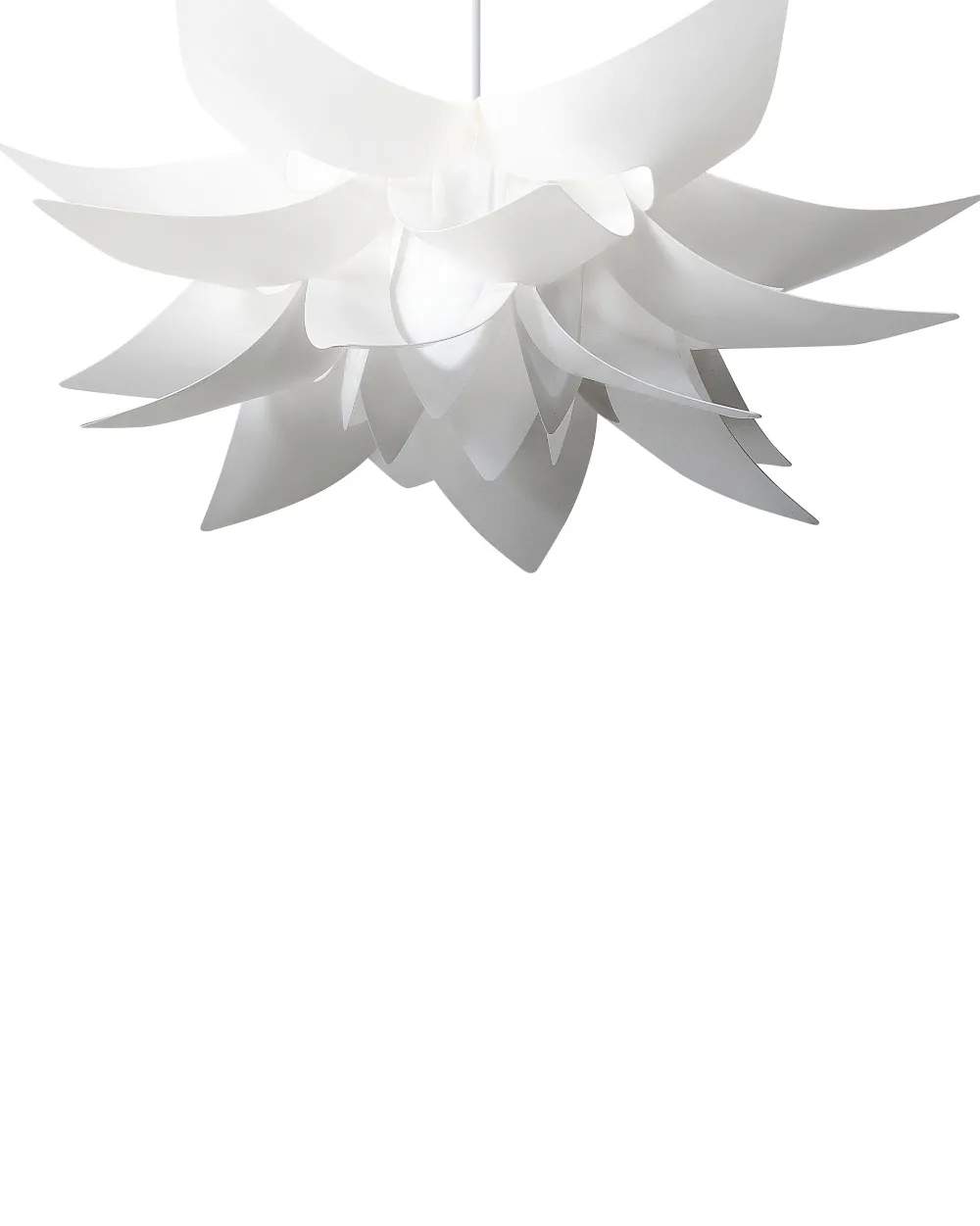 Valaisimet<Beliani Riippuvalaisin Muovi Valkoinen Alva