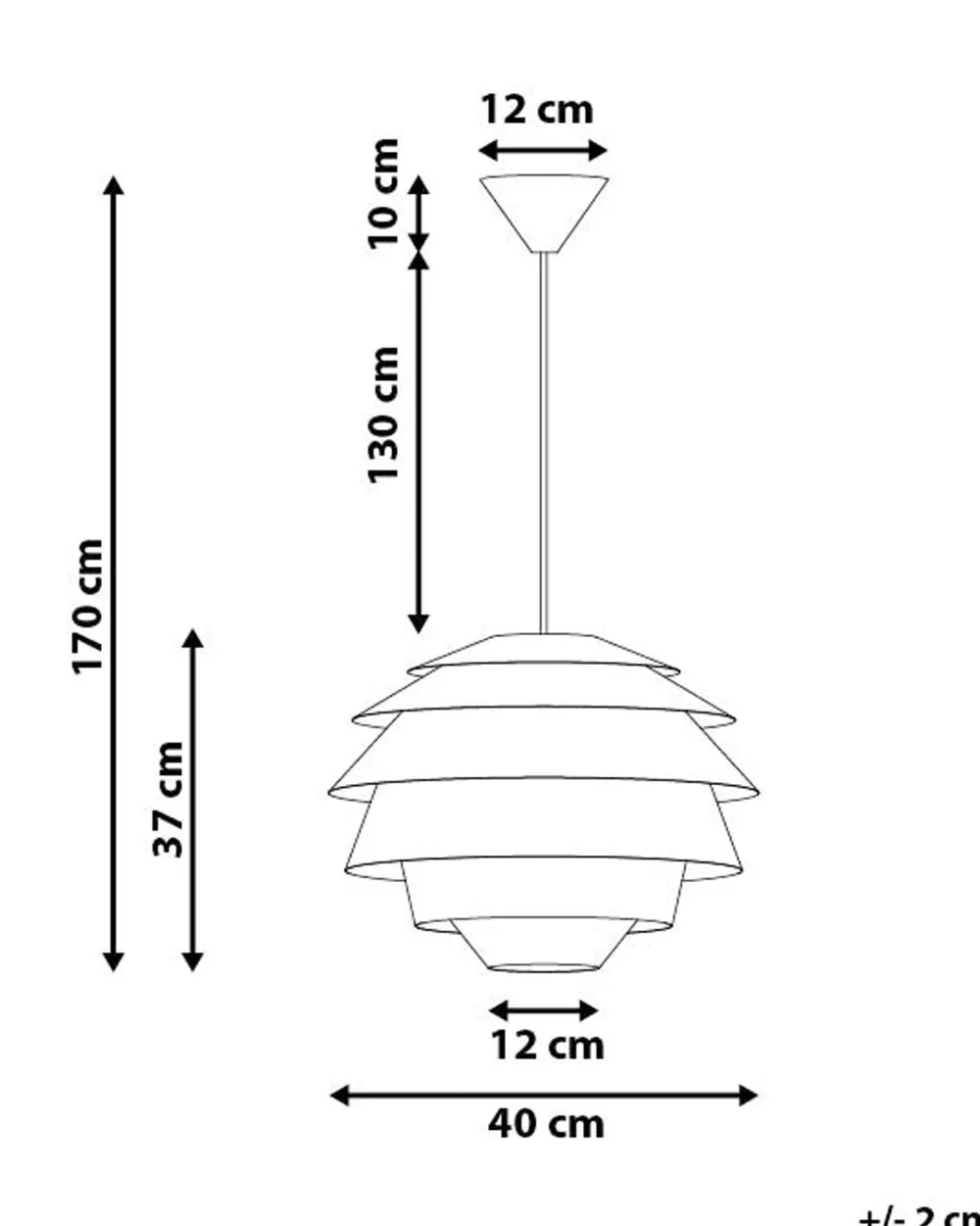 Outlet Beliani Riippuvalaisin Muovi Valkoinen Congo