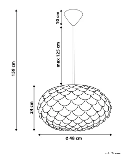 Lastenhuone<Beliani Riippuvalaisin Muovi Valkoinen Erges