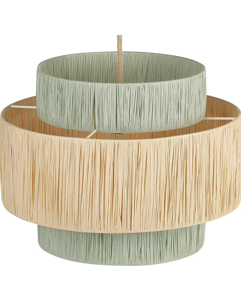 Valaisimet<Beliani Riippuvalaisin Paperi Luonnonvari/Vaaleanvihrea Palbra