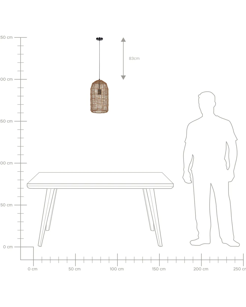 Valaisimet<Beliani Riippuvalaisin Paperinaru Ruskea Lucite