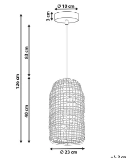 Valaisimet<Beliani Riippuvalaisin Paperinaru Ruskea Lucite