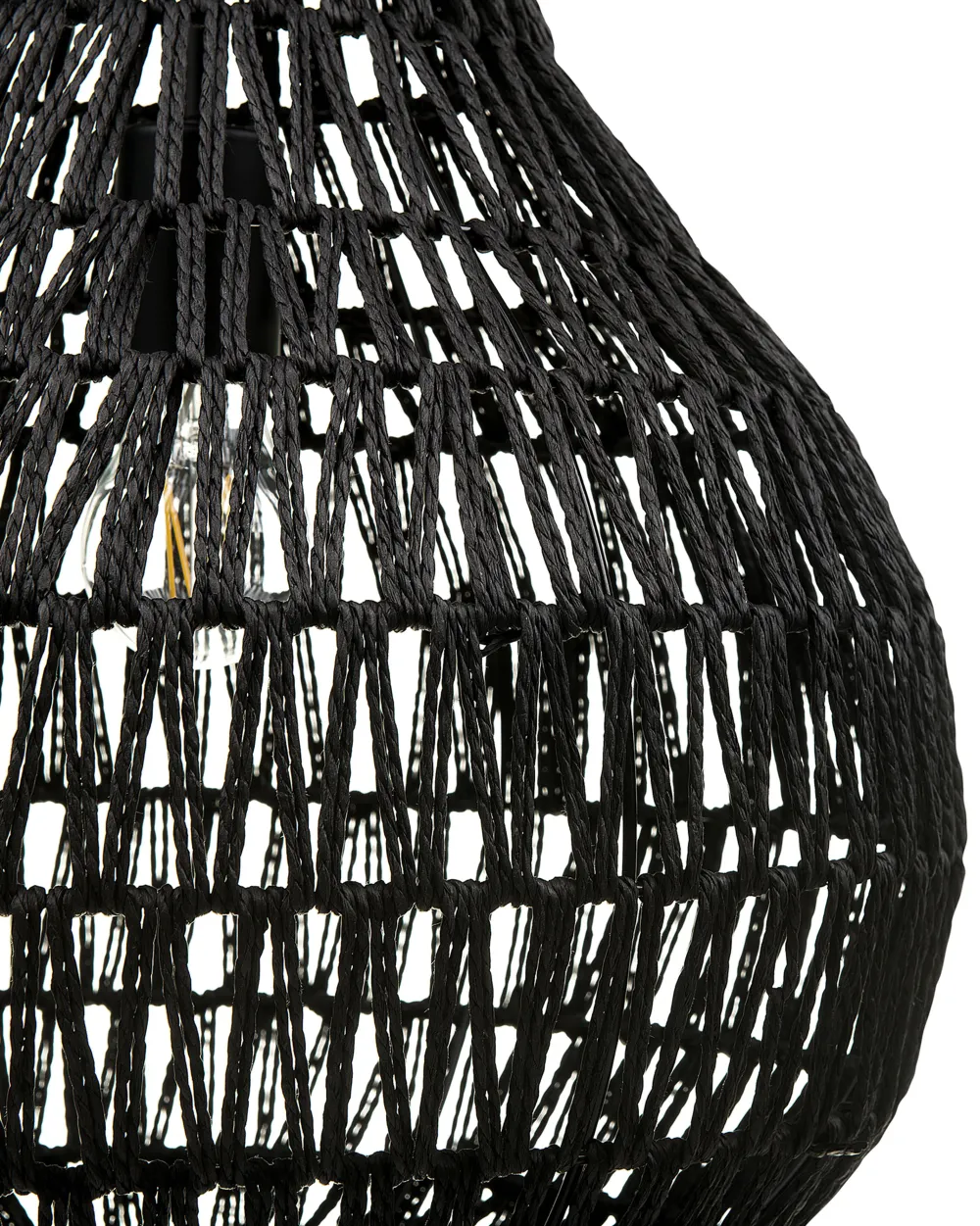 Valaisimet<Beliani Riippuvalaisin Paperinaru Musta Molopo